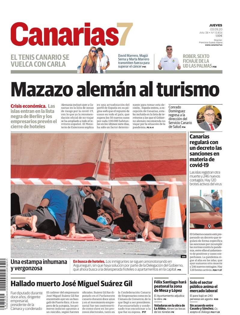 Portada Canarias7 03-09-2020