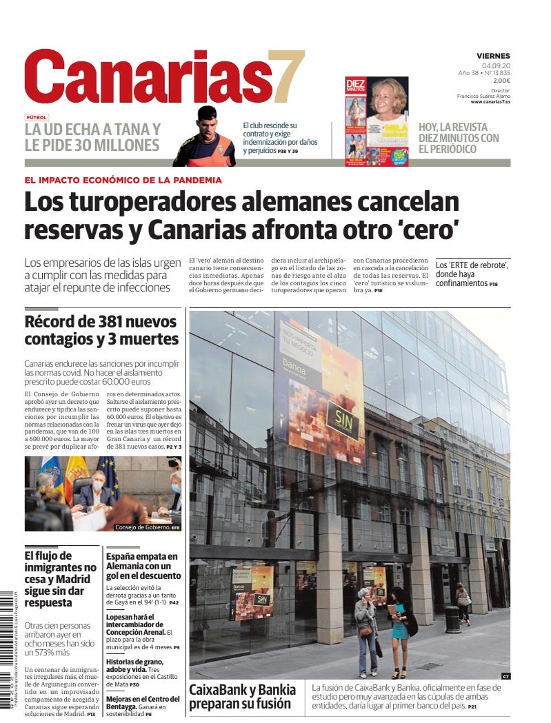 Portada Canarias7 04-09-2020