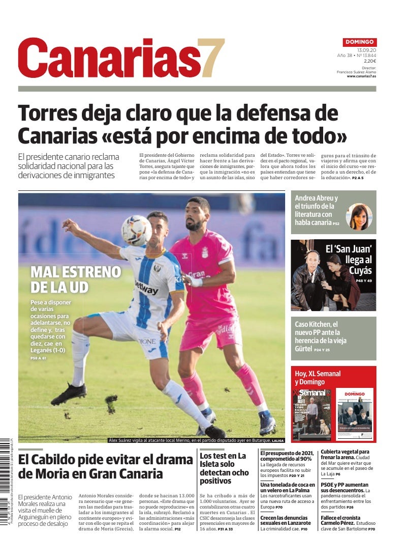 Portada Canarias7 13-09-2020