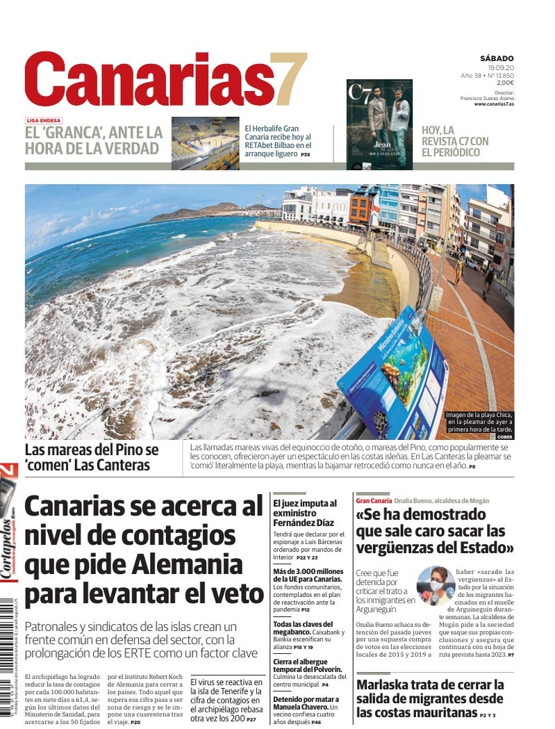 Portada Canarias7 19-09-2020