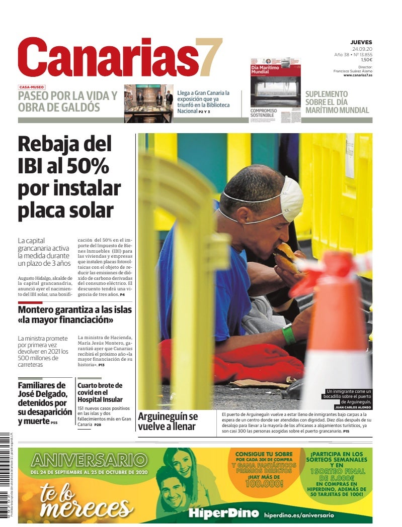 Portada Canarias7 24-09-2020