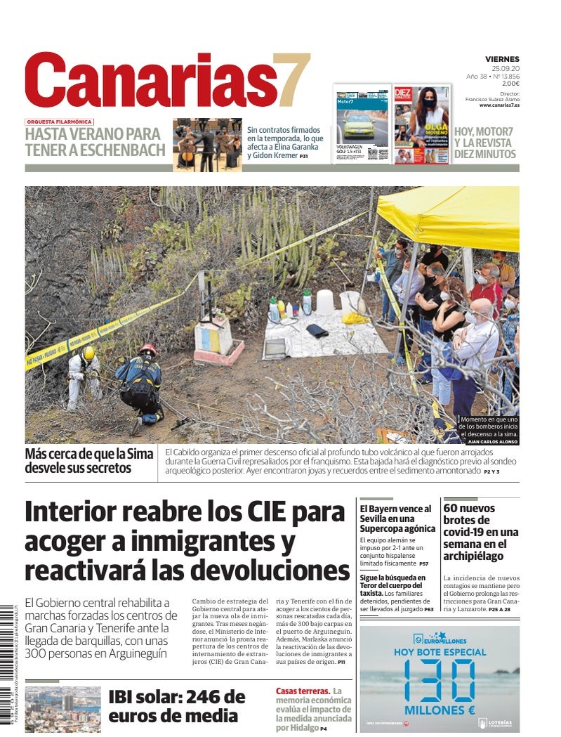 Portada Canarias7 25-09-2020
