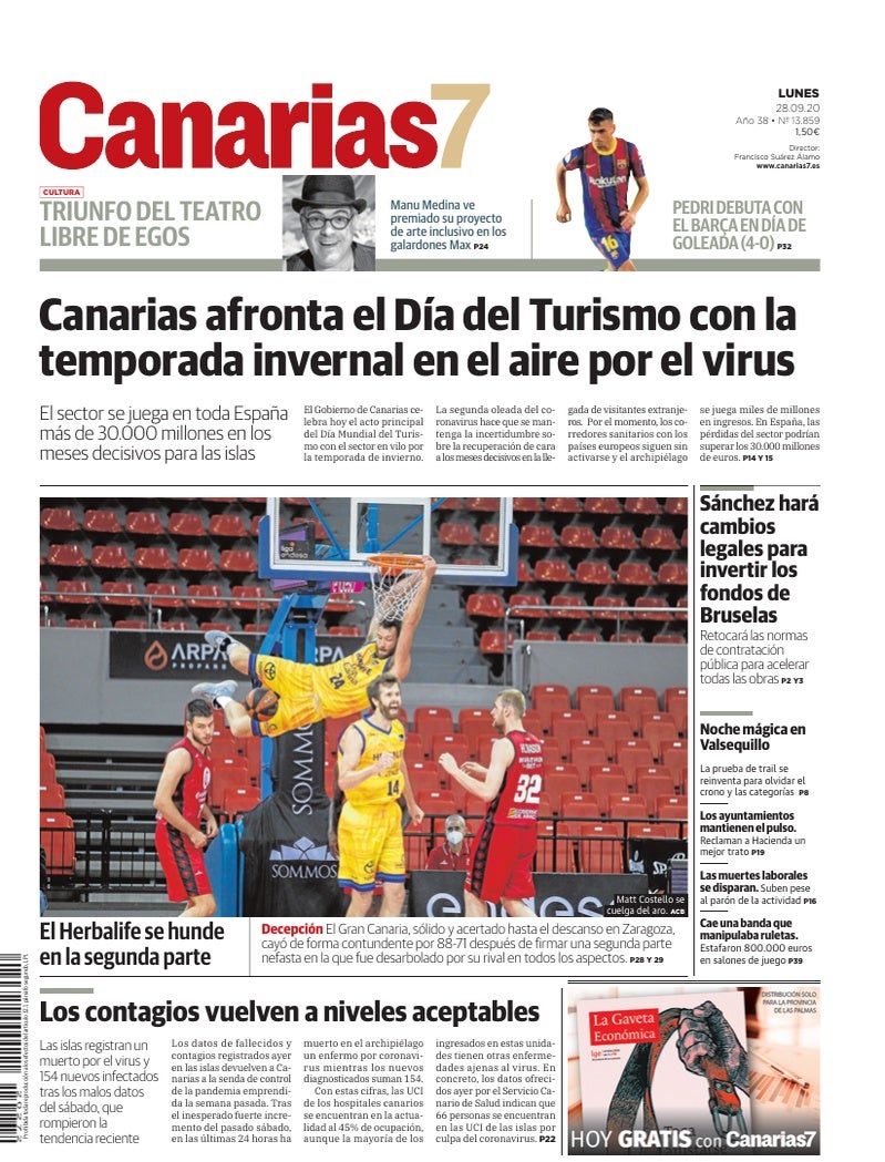 Portada Canarias7 28-09-2020