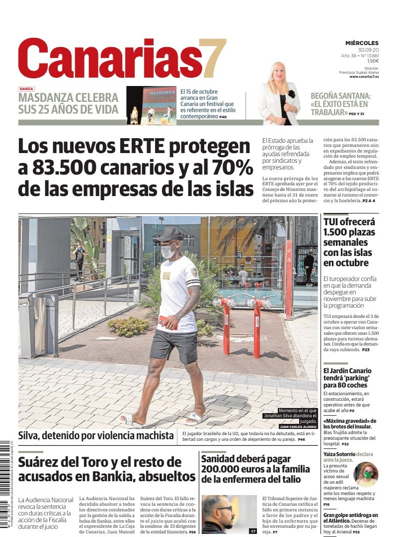 Portada Canarias7 30-09-2020