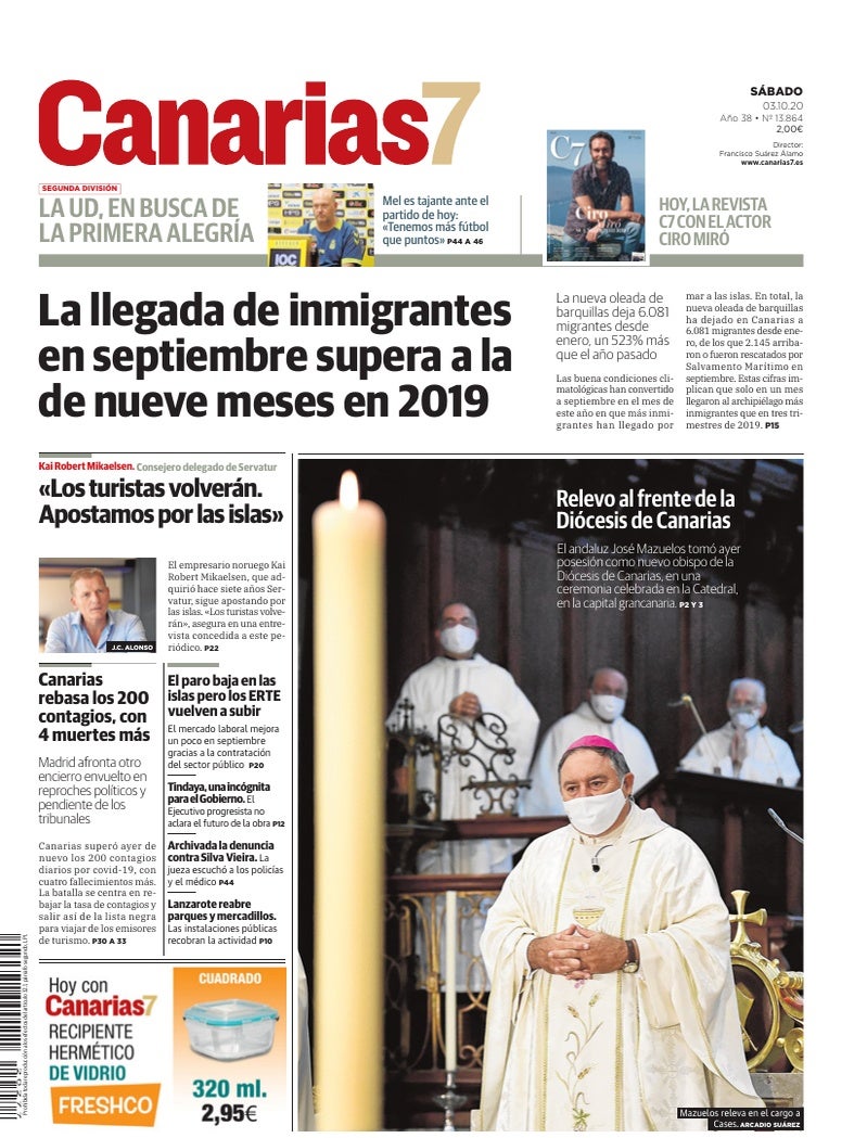 Portada Canarias7 03-10-2020