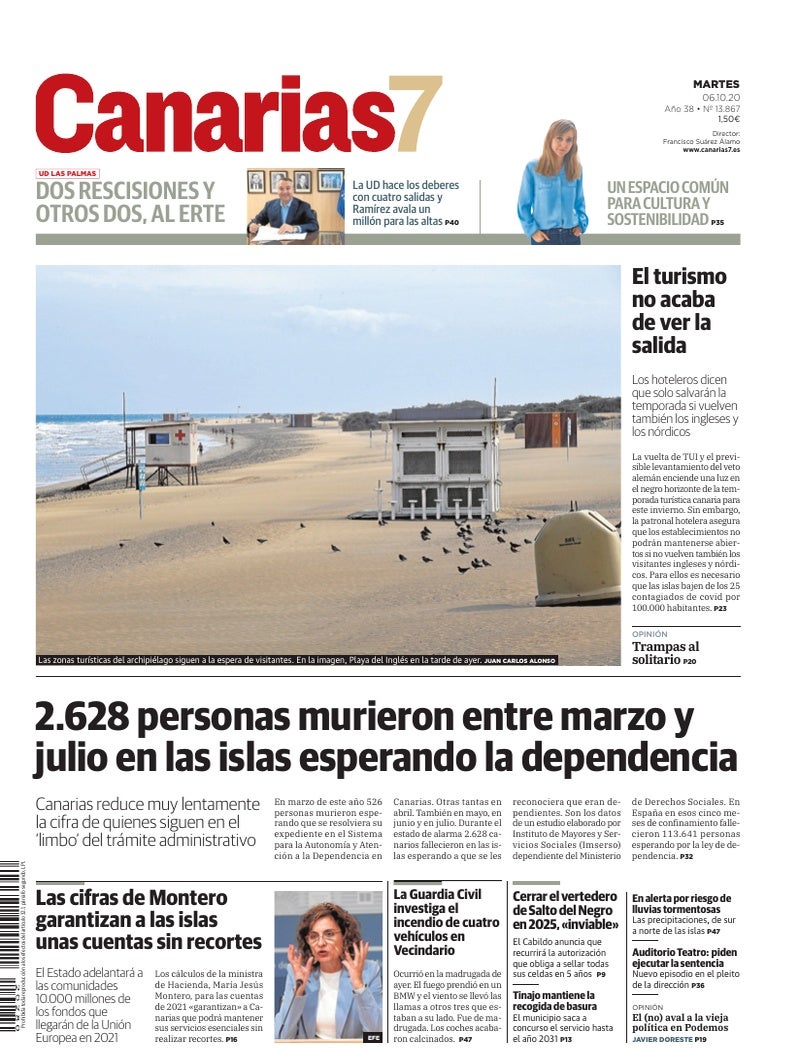 Portada Canarias7 06-10-2020