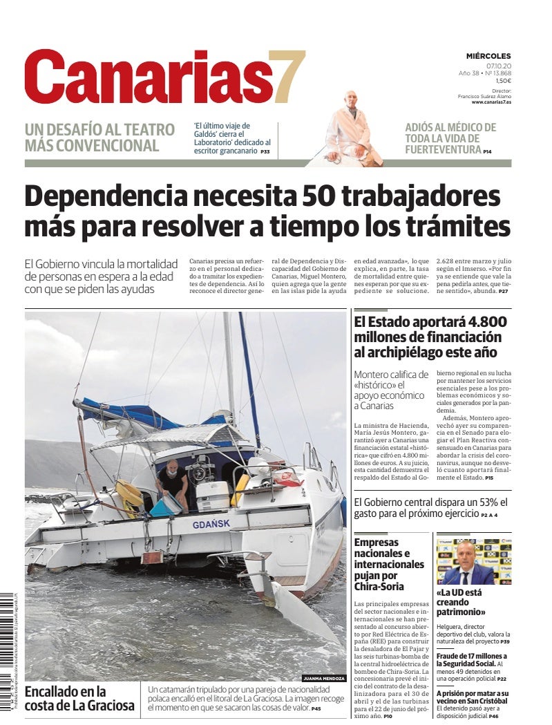 Portada Canarias7 07-10-2020