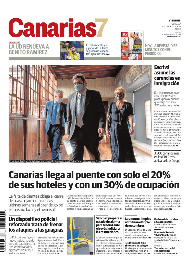 Portada Canarias7 09-10-2020