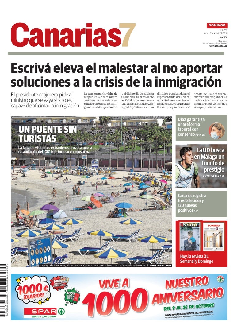 Portada Canarias7 11-10-2020