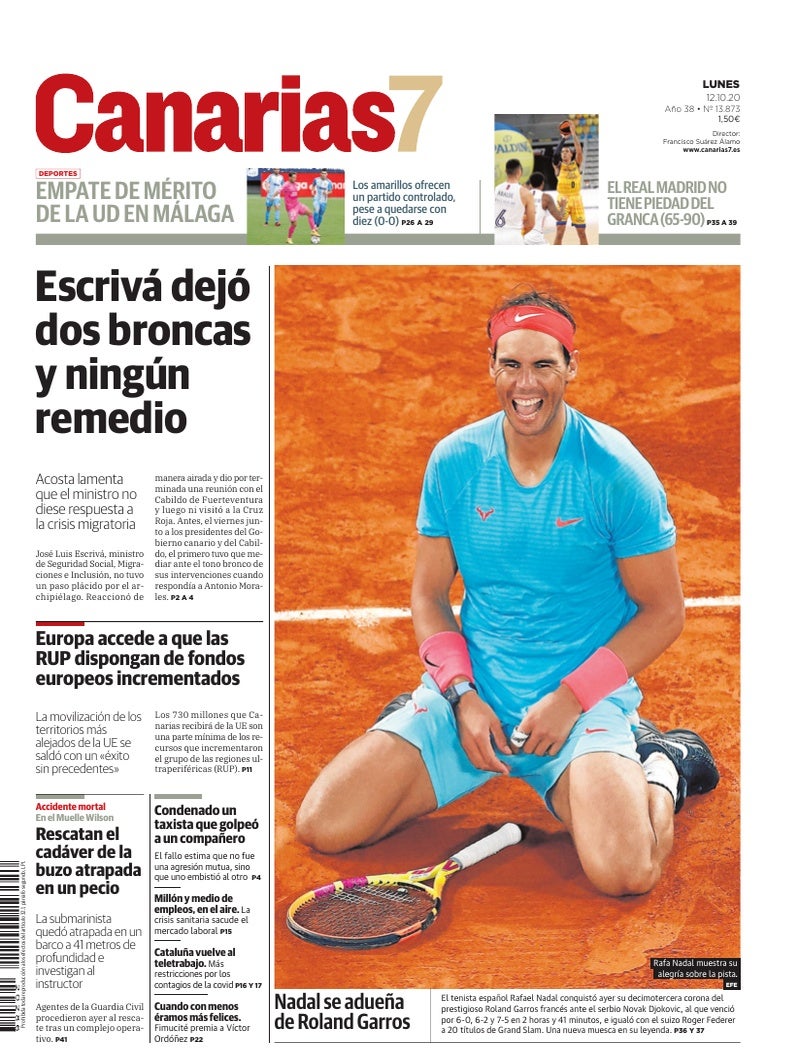 Portada Canarias7 12-10-2020