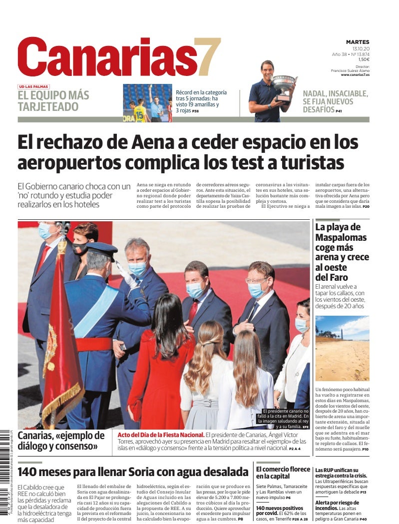 Portada Canarias7 13-10-2020