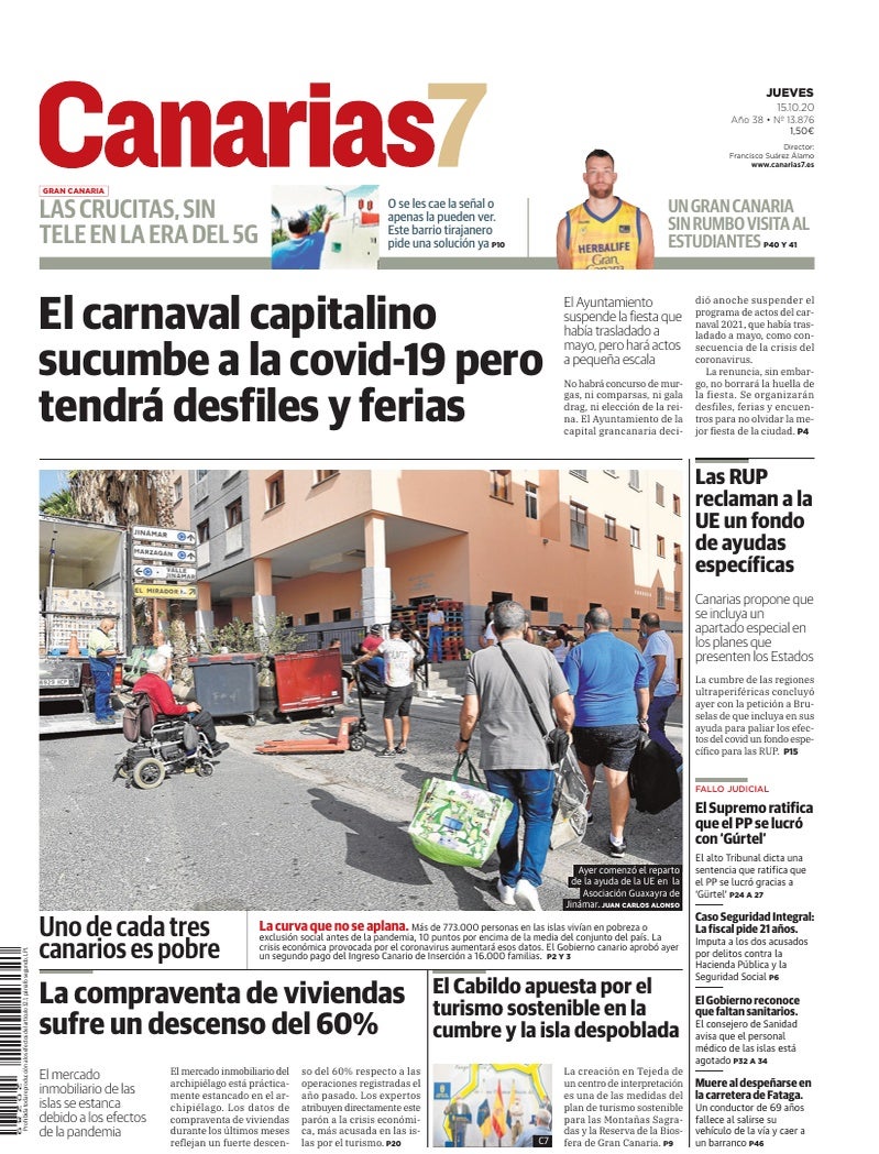 Portada Canarias7 15-10-2020