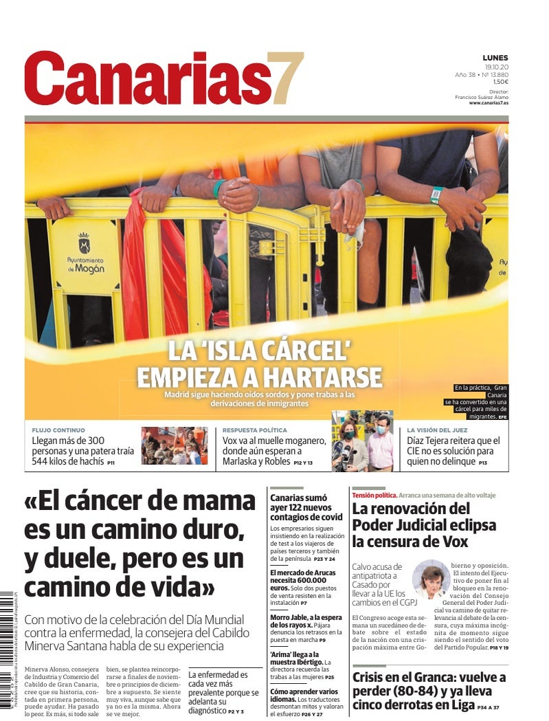 Portada Canarias7 19-10-2020