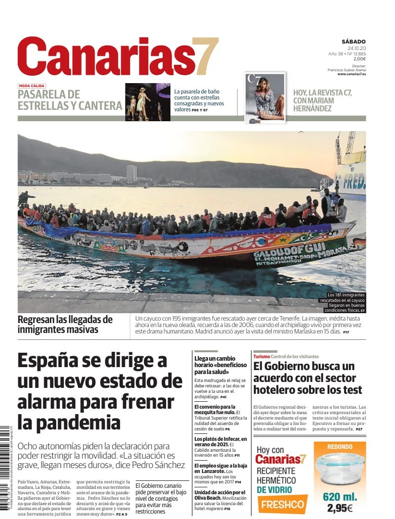 Portada Canarias7 24-10-2020
