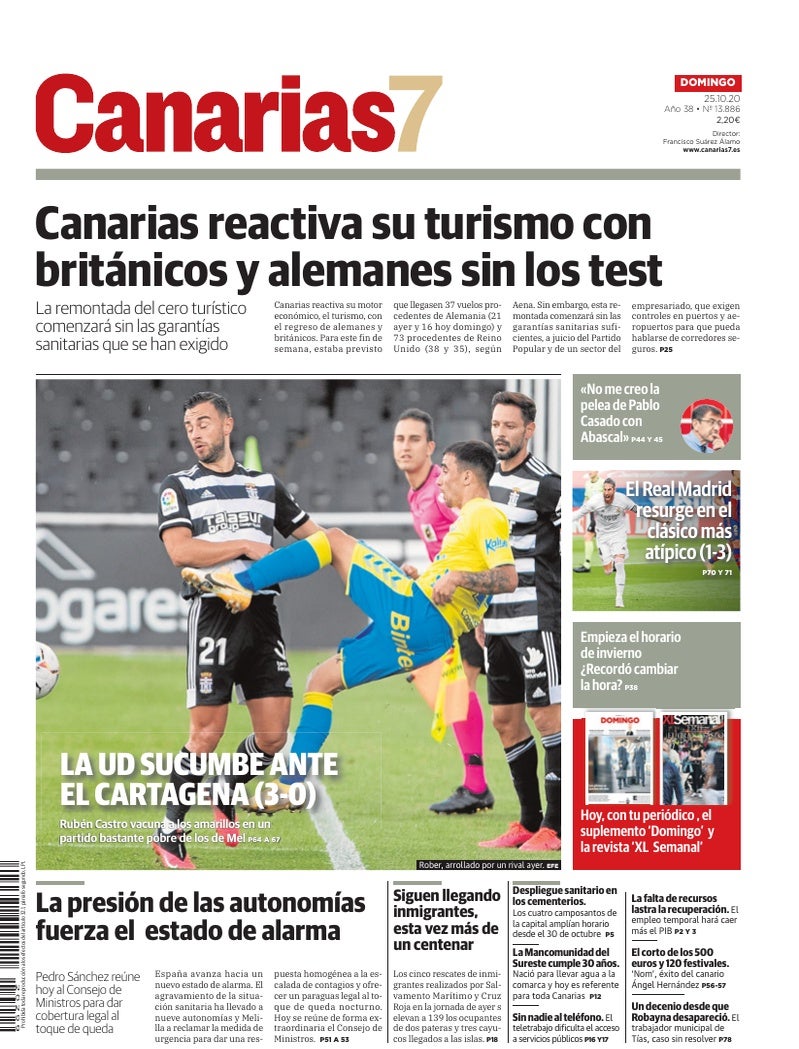 Portada Canarias7 25-10-2020