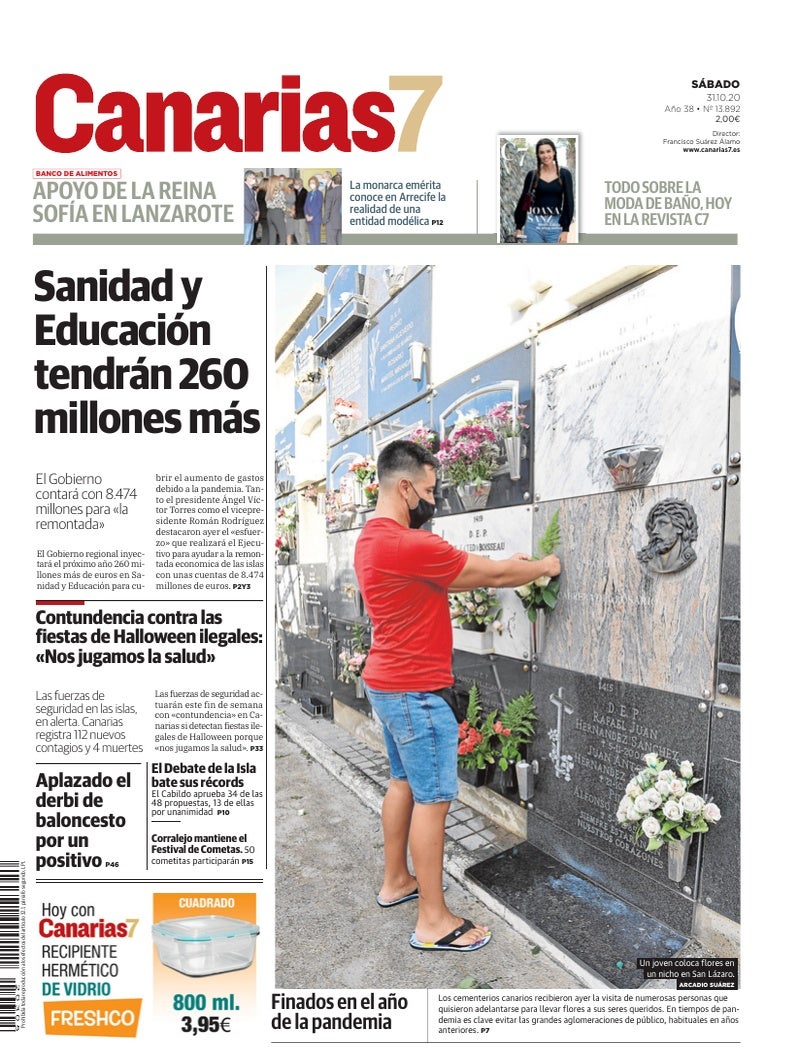 Portada Canarias7 31-10-2020