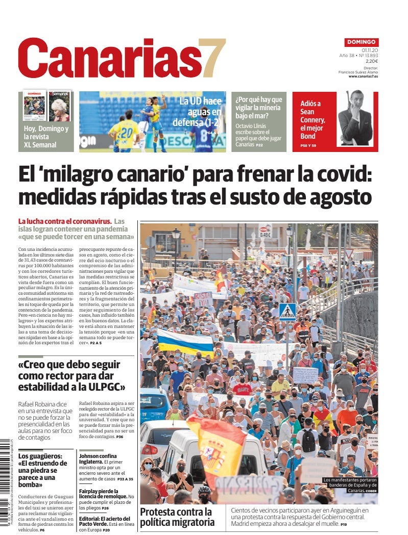Portada Canarias7 01-11-2020