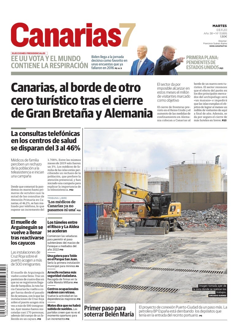Portada Canarias7 03-11-2020