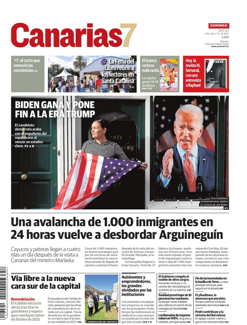 Portada Canarias7 08-11-2020