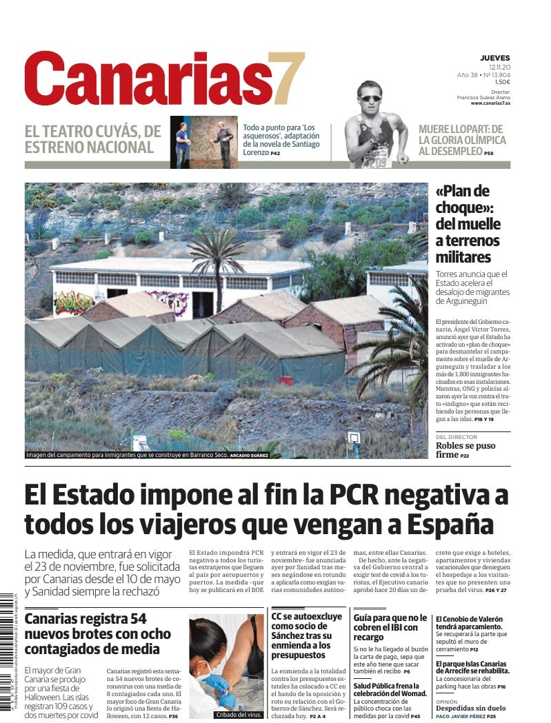 Portada Canarias7 12-11-2020