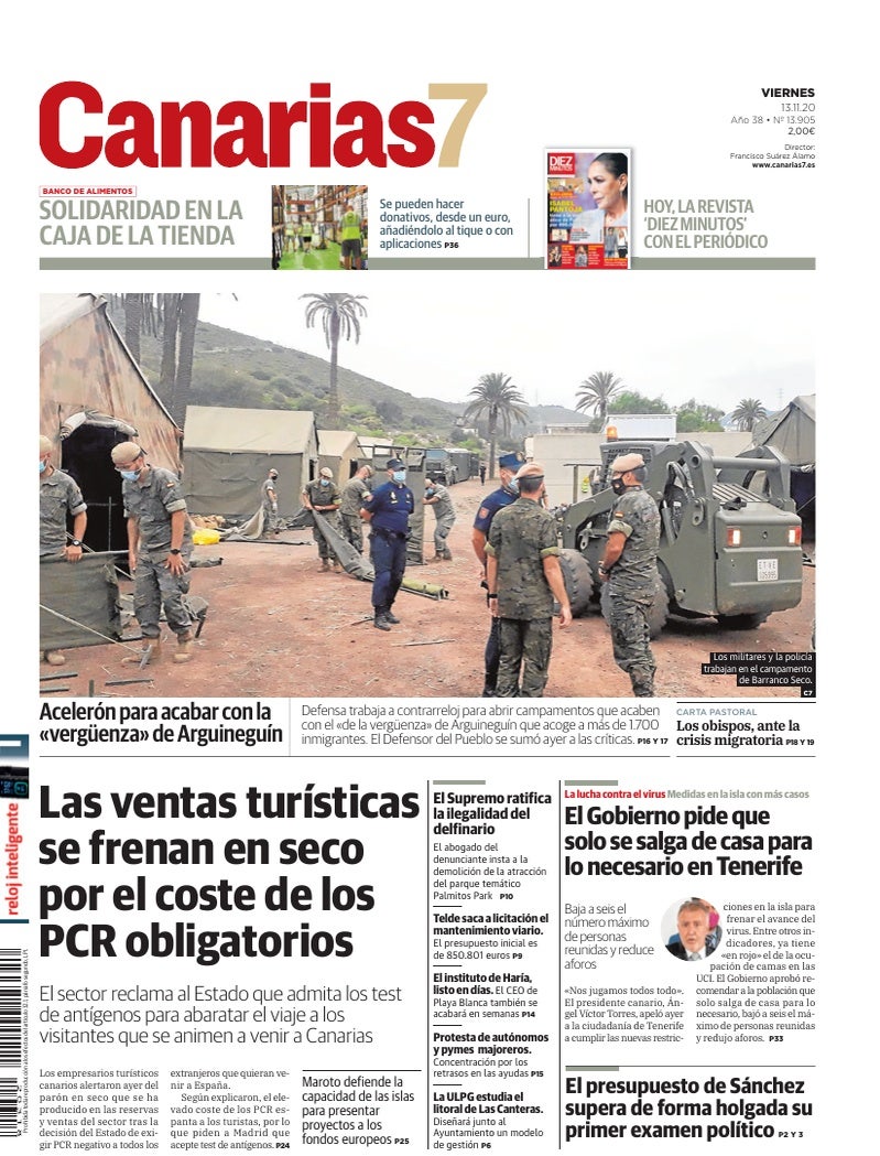 Portada Canarias7 13-11-2020