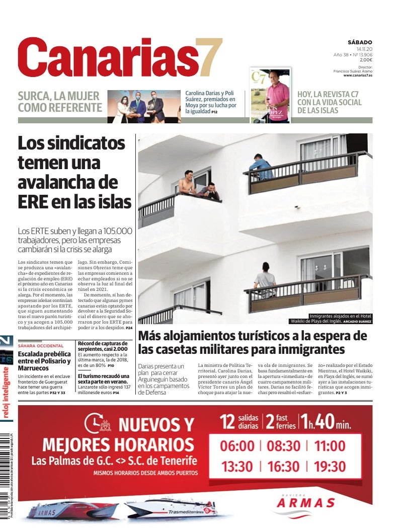 Portada Canarias7 14-11-2020