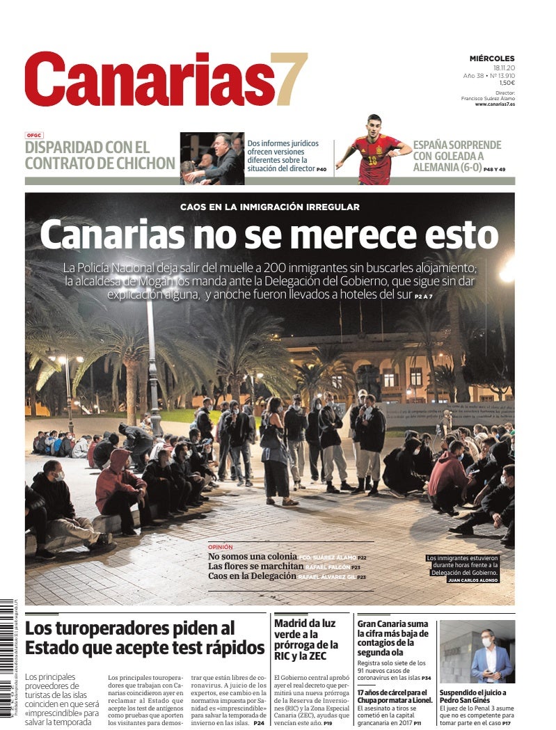 Portada Canarias7 18-11-2020