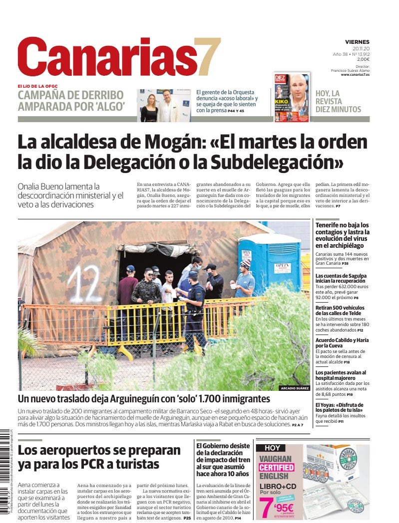 Portada Canarias7 20-11-2020