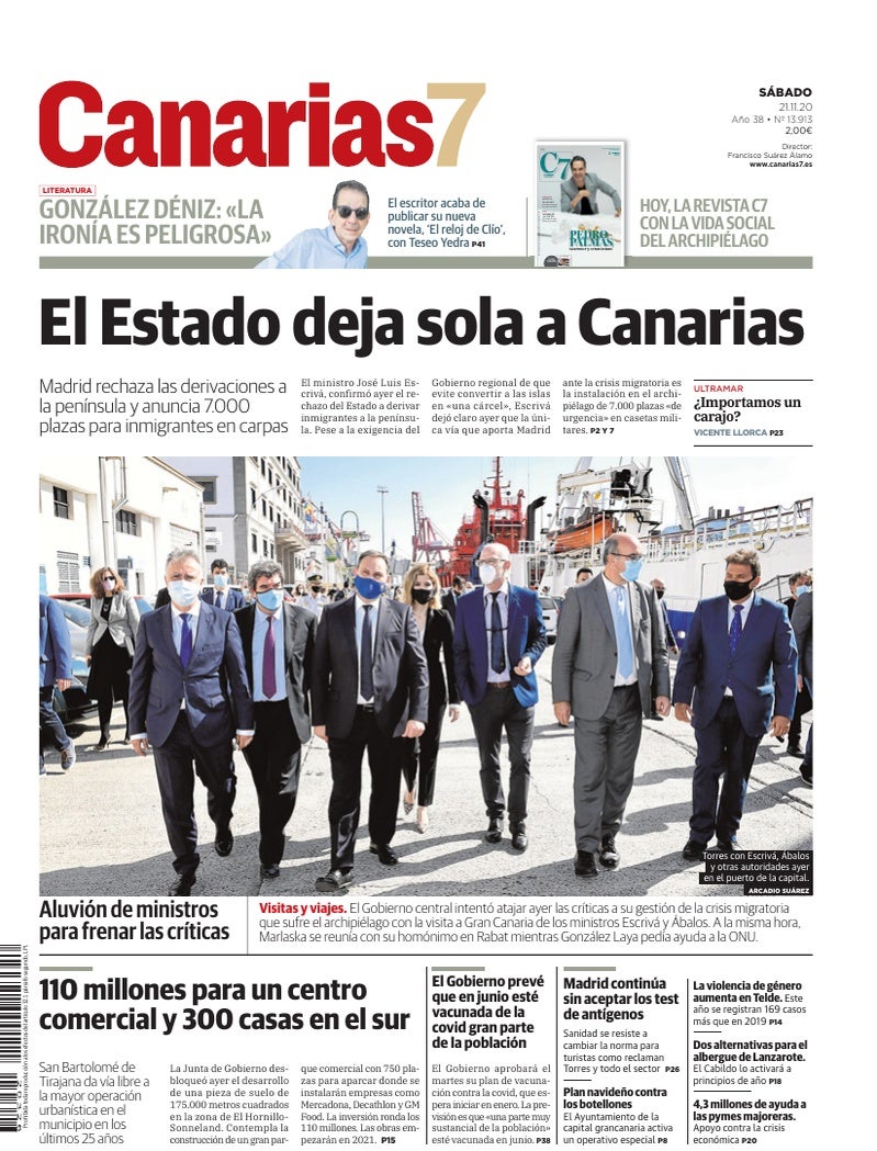 Portada Canarias7 21-11-2020