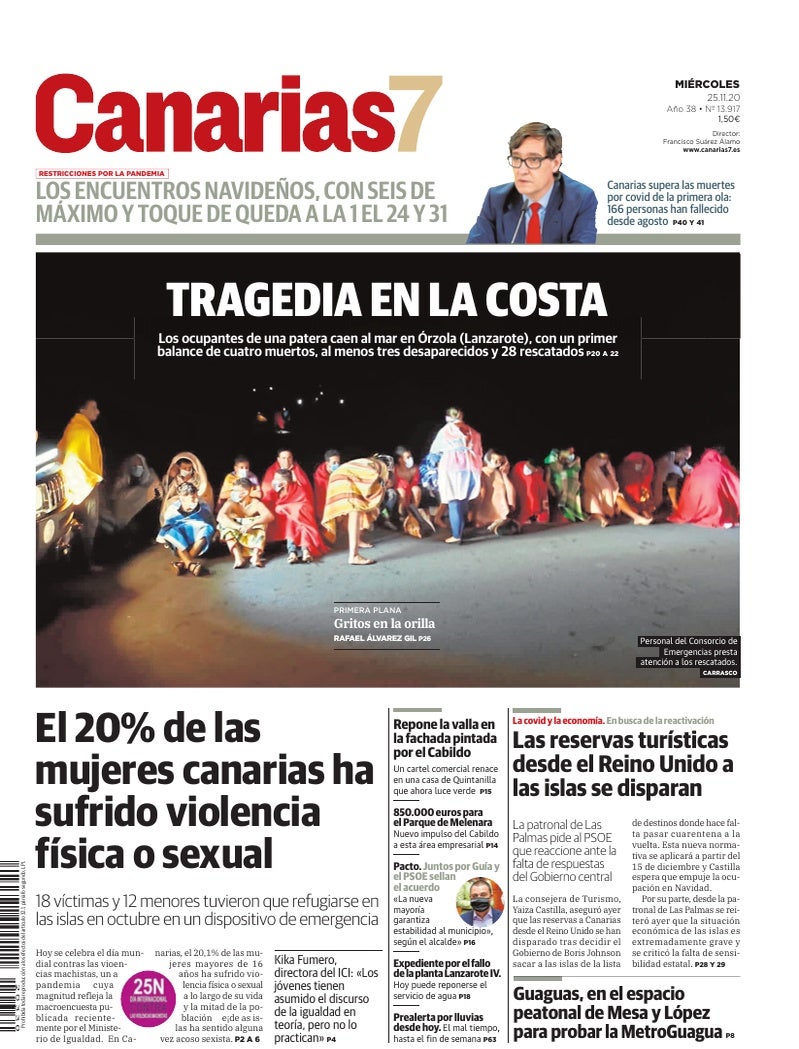 Portada Canarias7 25-11-2020