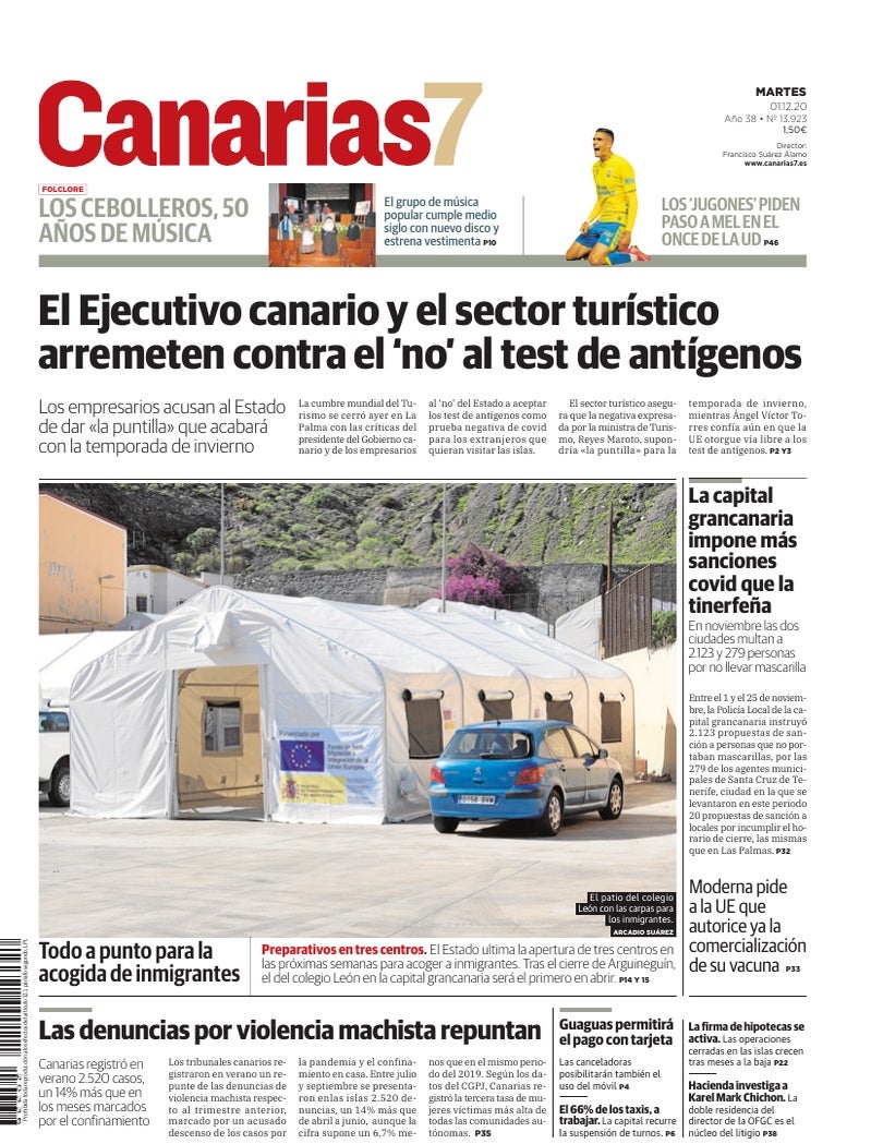 Portada Canarias7 01-12-2020