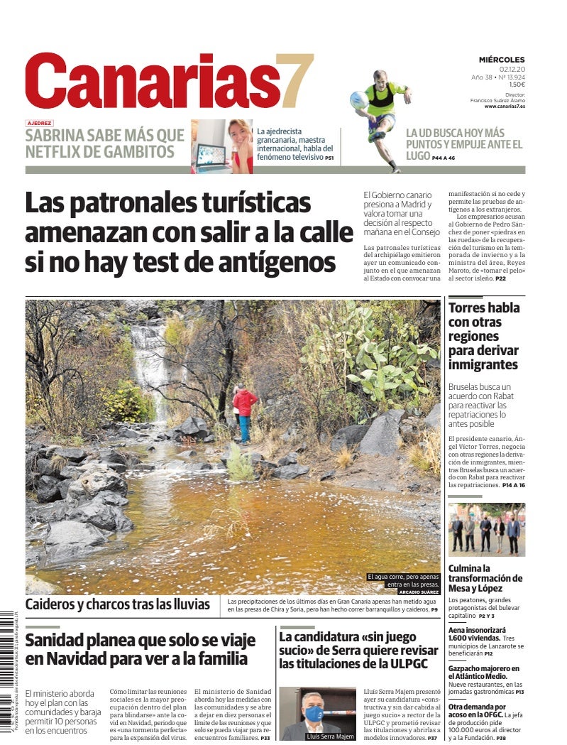 Portada Canarias7 02-12-2020