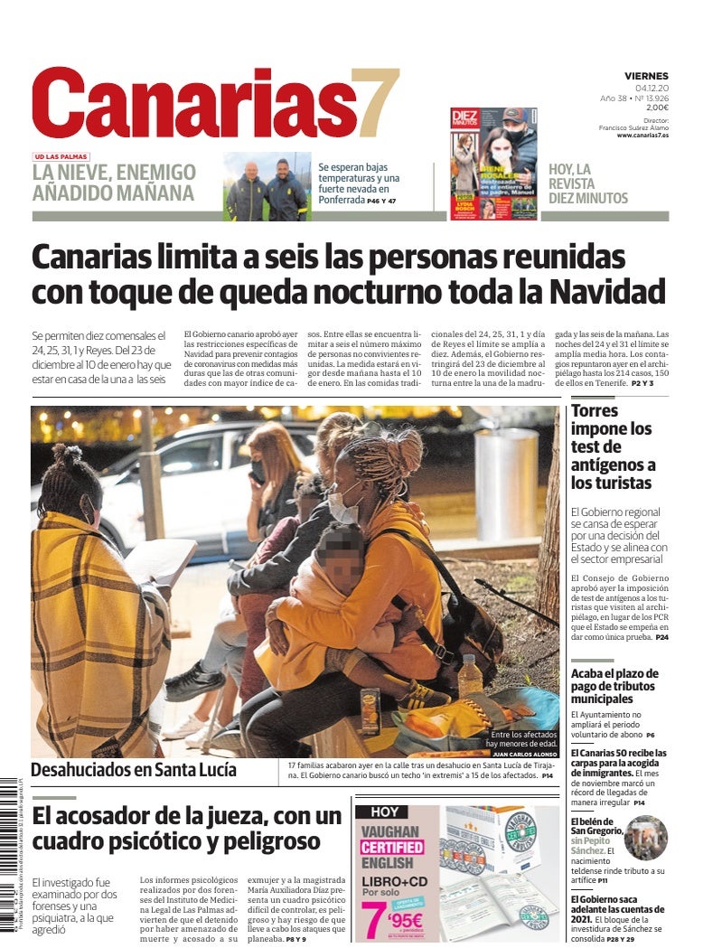 Portada Canarias7 04-12-2020