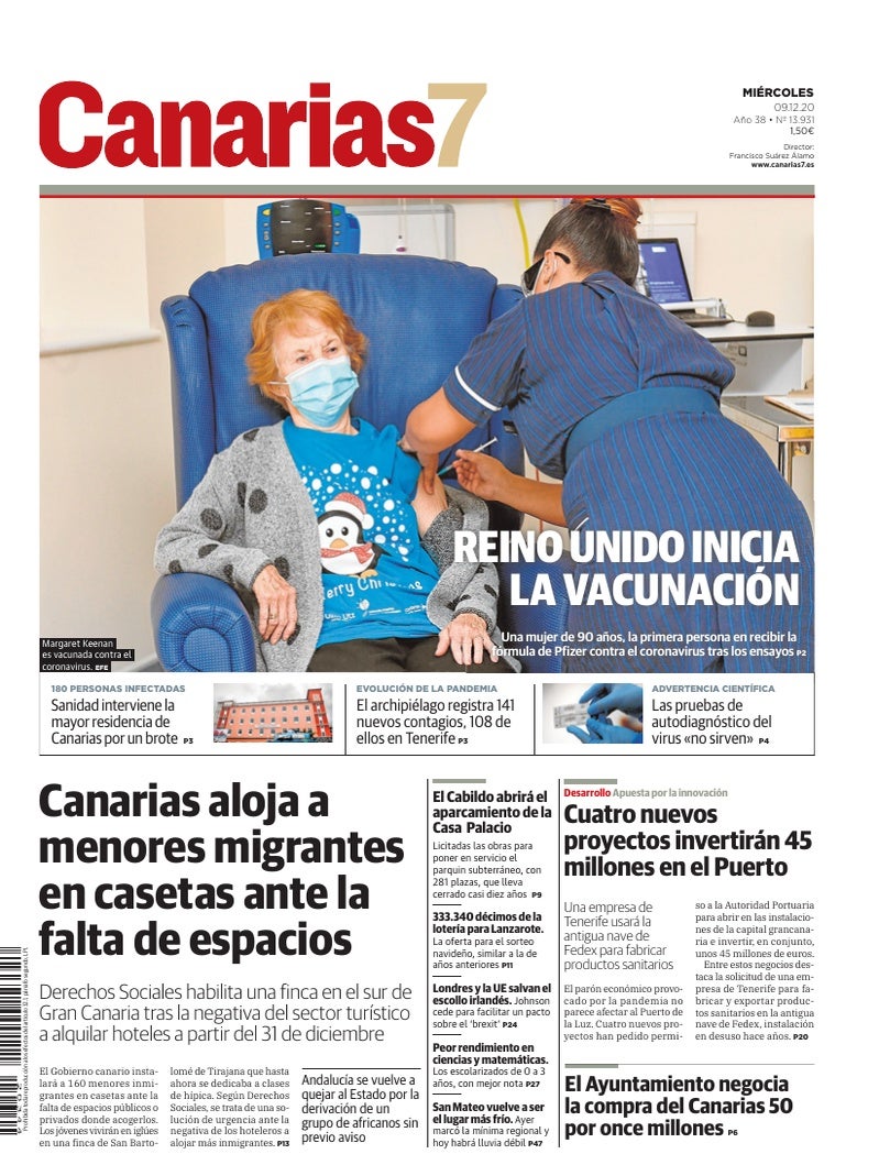 Portada Canarias7 09-12-2020