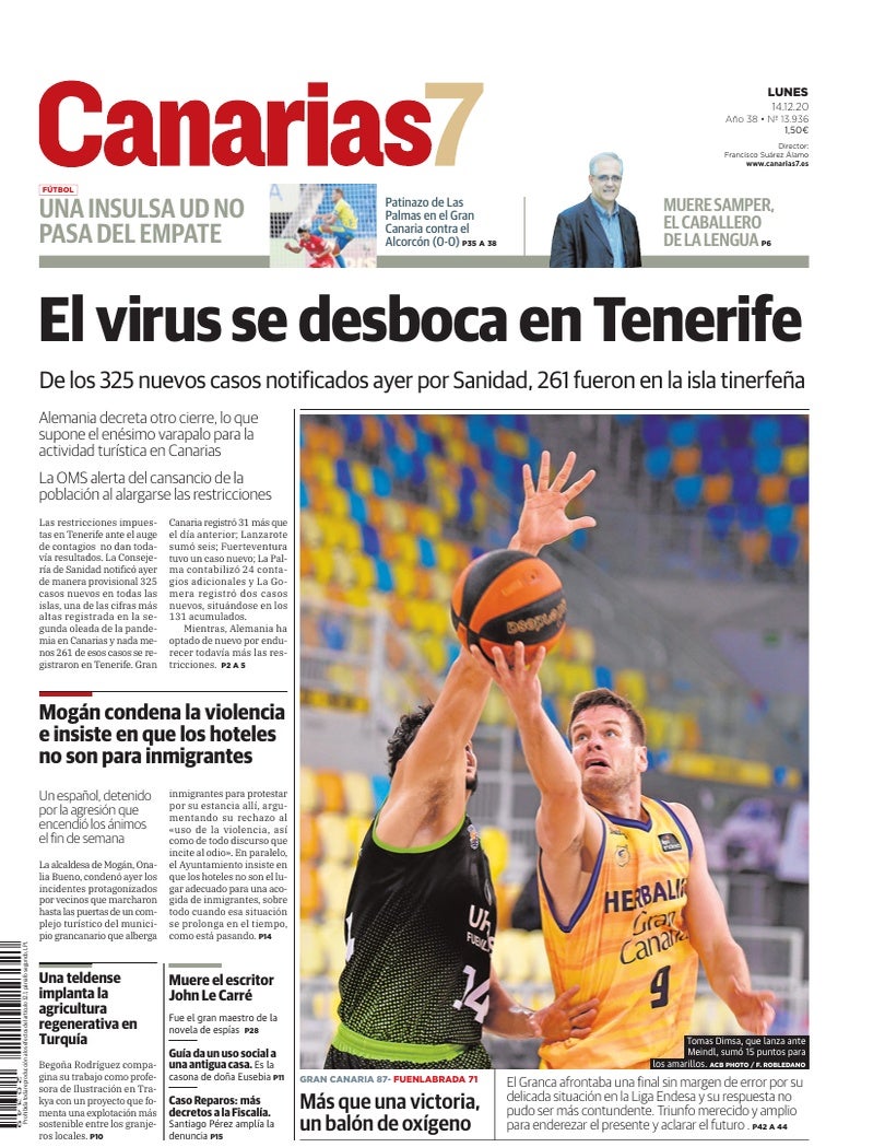 Portada Canarias7 14-12-2020