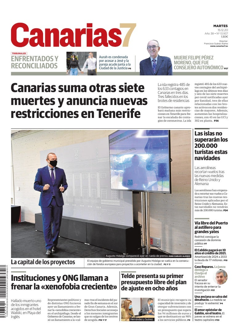 Portada Canarias7 15-12-2020