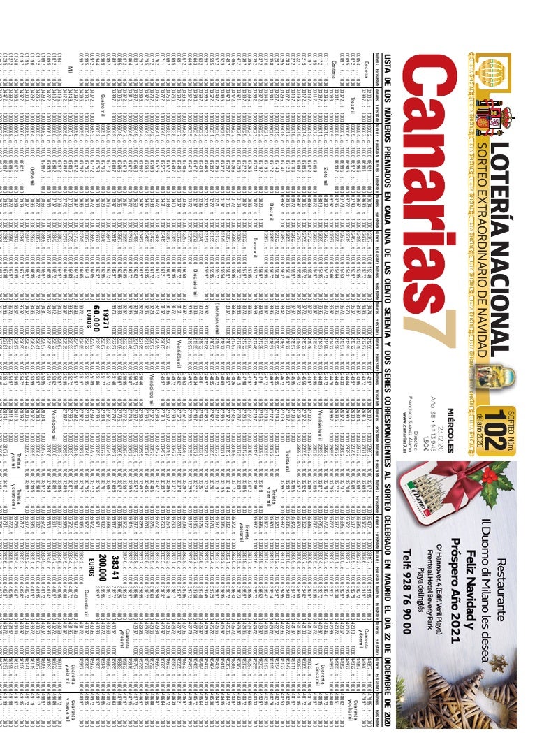 Portada Canarias7 23-12-2020