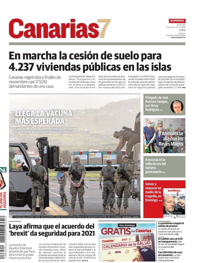 Portada Canarias7 27-12-2020