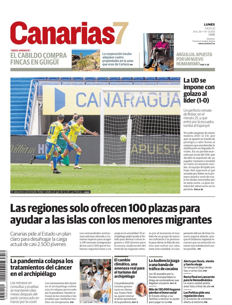 Portada Canarias7 04-01-2021