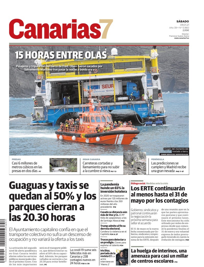 Portada Canarias7 09-01-2021