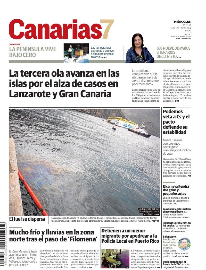 Portada Canarias7 13-01-2021