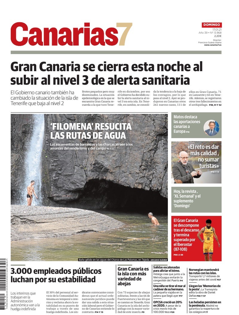Portada Canarias7 17-01-2021