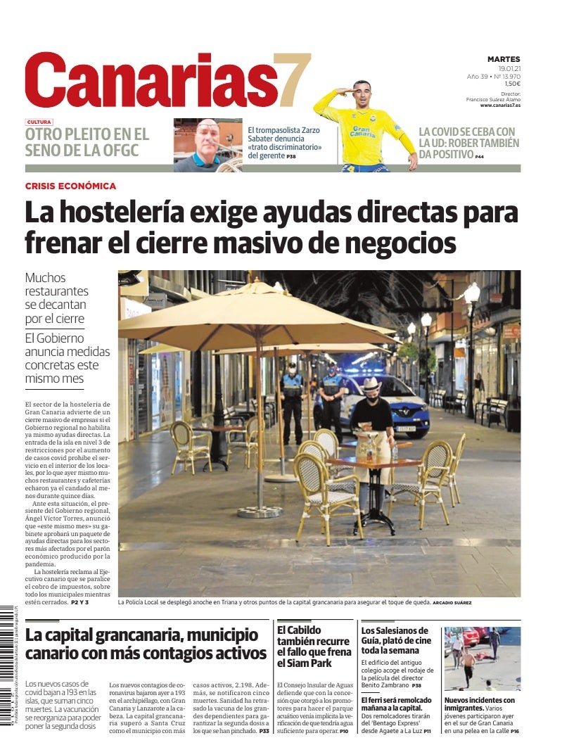 Portada Canarias7 19-01-2021