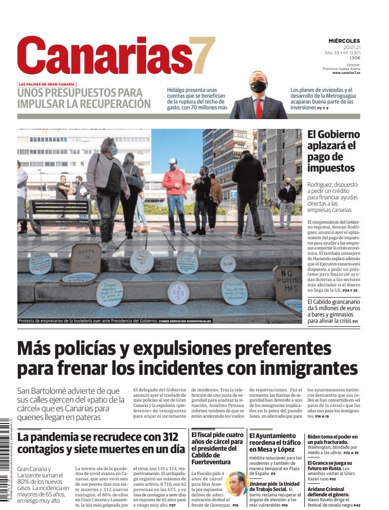Portada Canarias7 20-01-2021