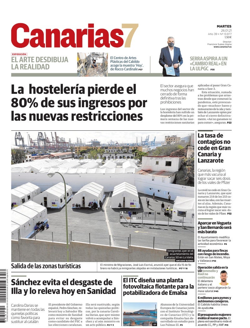Portada Canarias7 26-01-2021