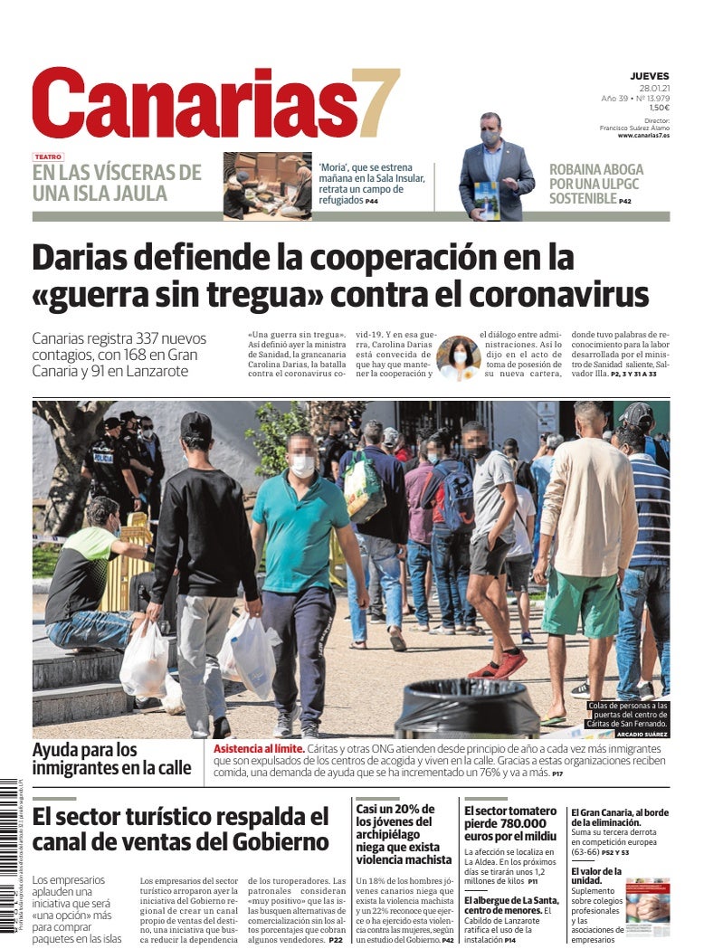 Portada Canarias7 28-01-2021