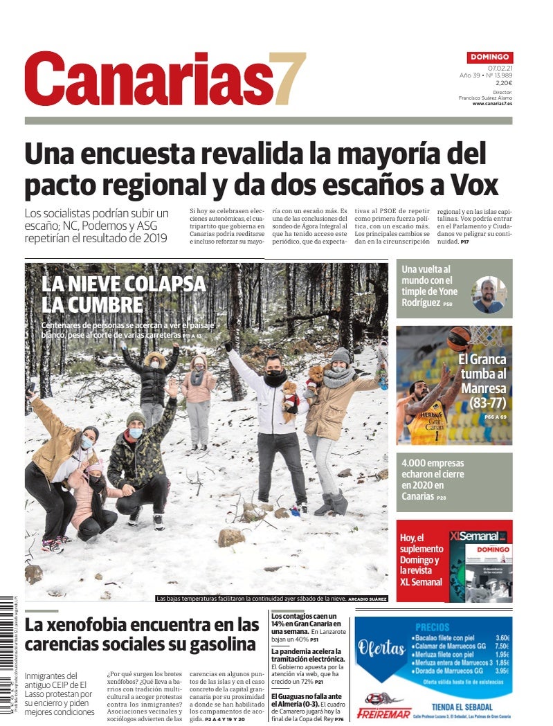Portada Canarias7 07-02-2021