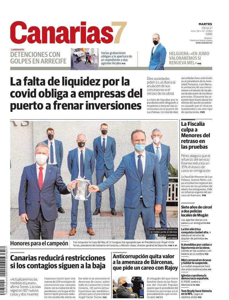 Portada Canarias7 09-02-2021