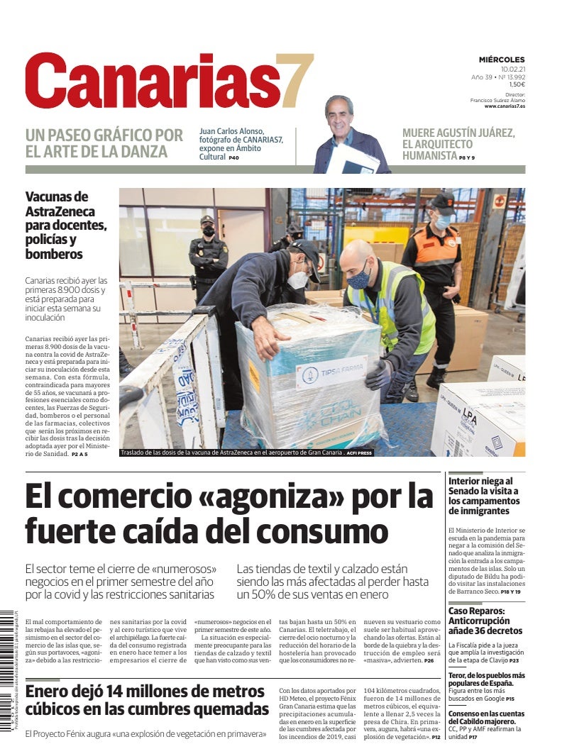Portada Canarias7 10-02-2021