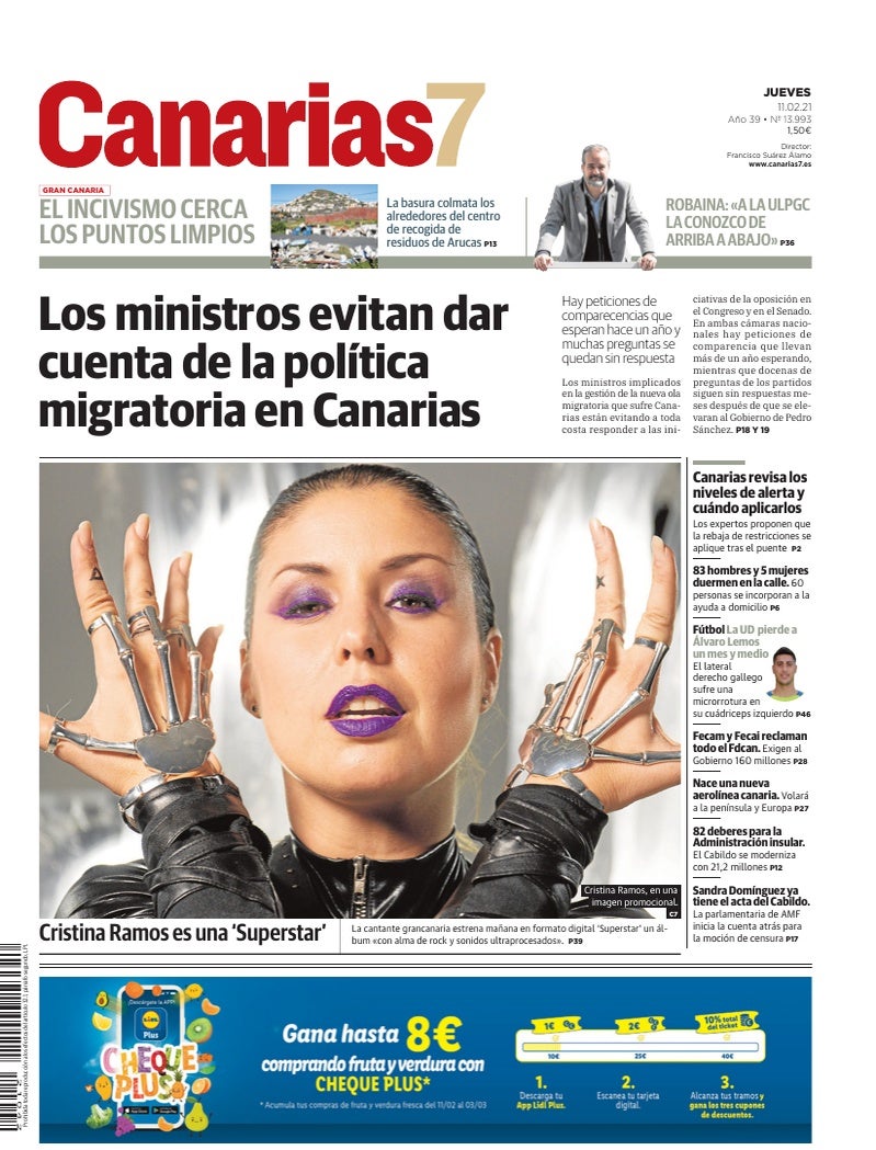Portada Canarias7 11-02-2021